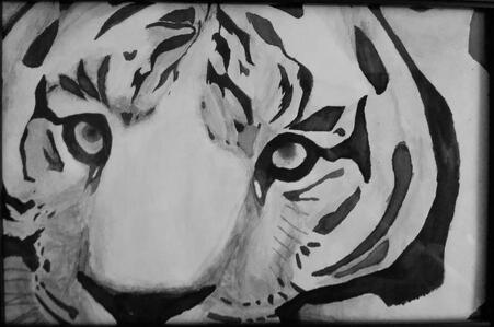 INK TIGER - ink painting