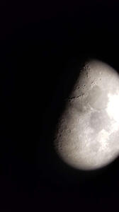 luna - through telescope